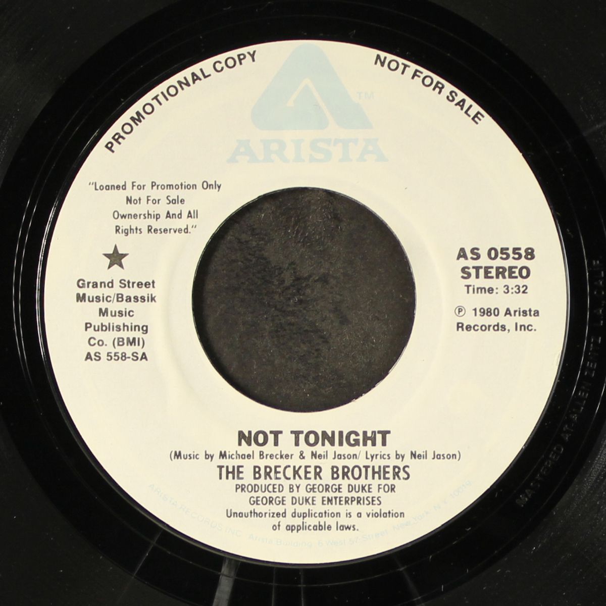 not tonight / mono by BRECKER BROTHERS