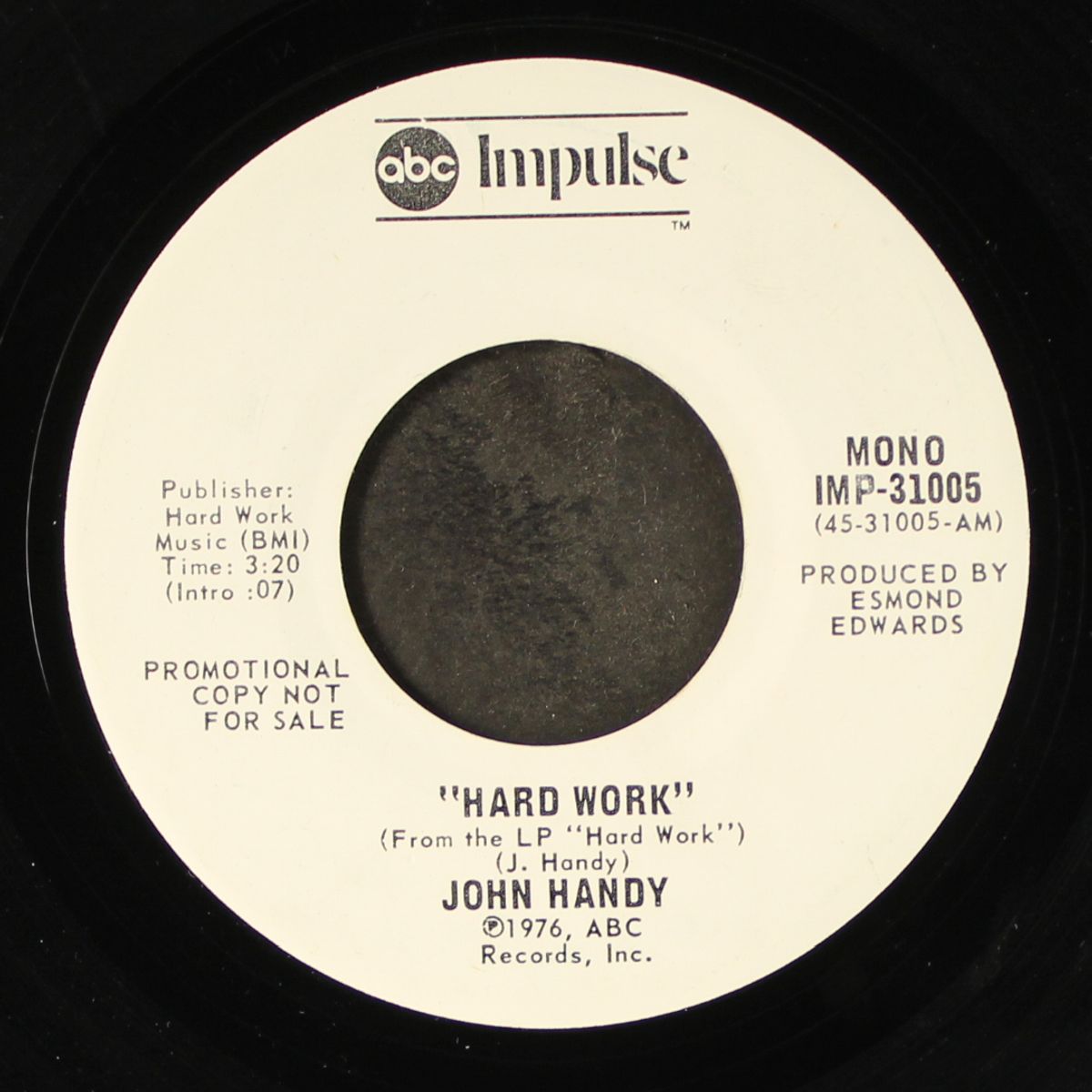 hard work / mono by JOHN HANDY