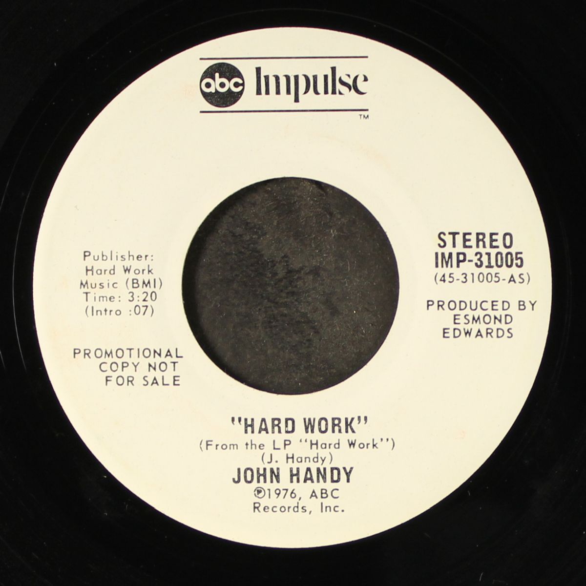 hard work / mono by JOHN HANDY