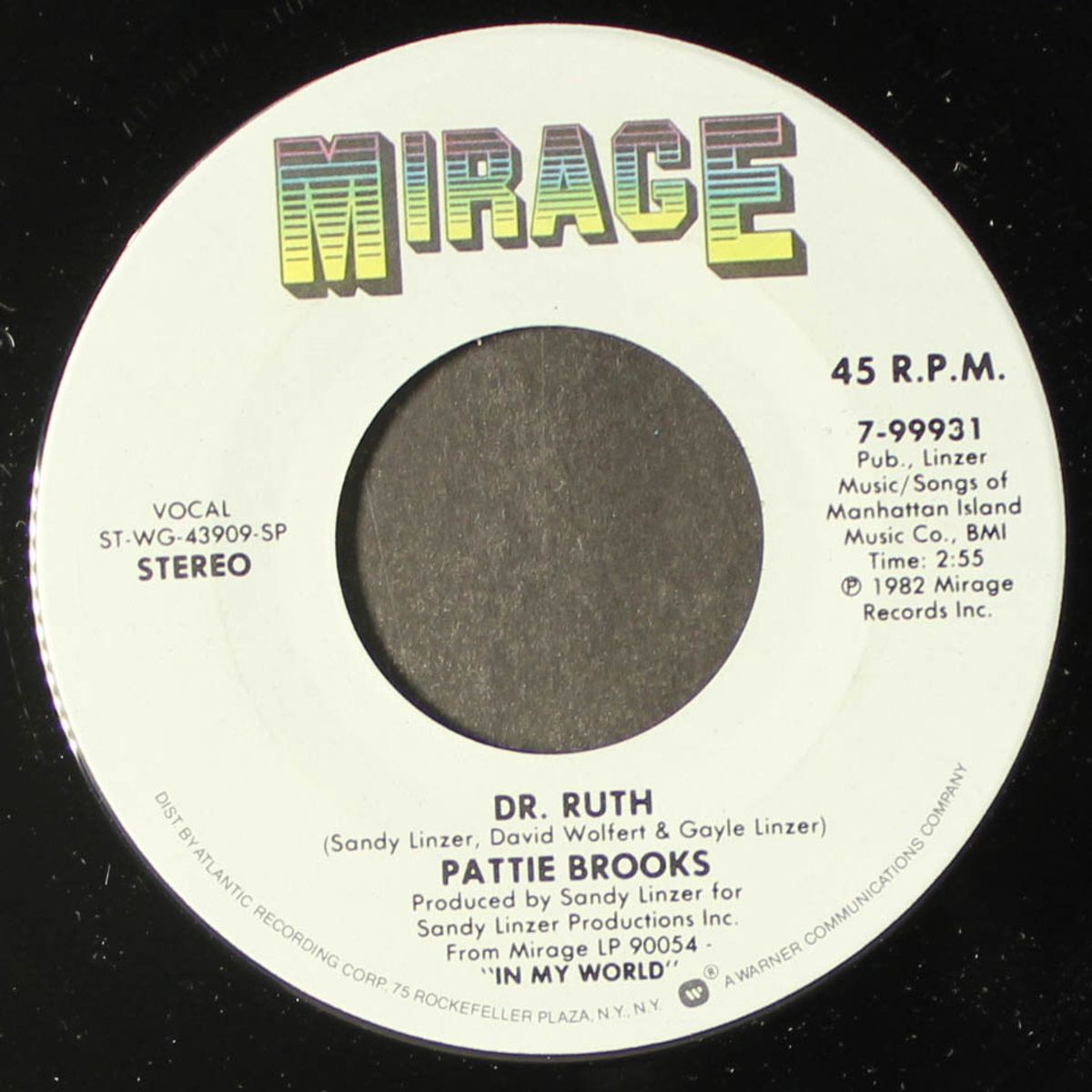 dr. ruth / in my world by PATTIE BROOKS