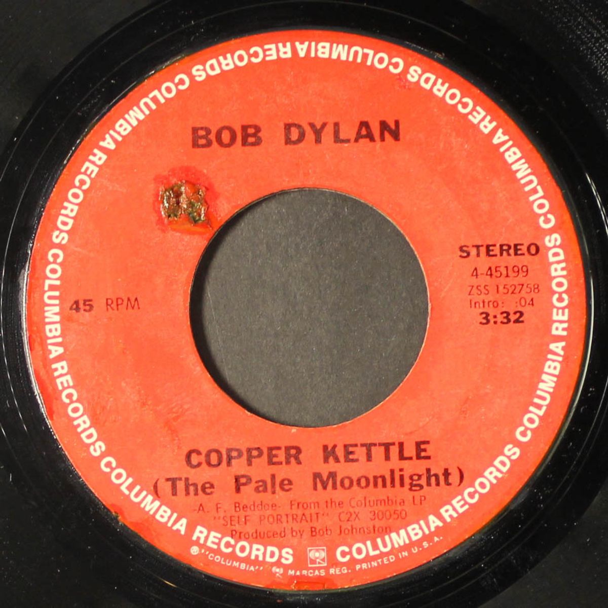copper kettle / wigwam by BOB DYLAN