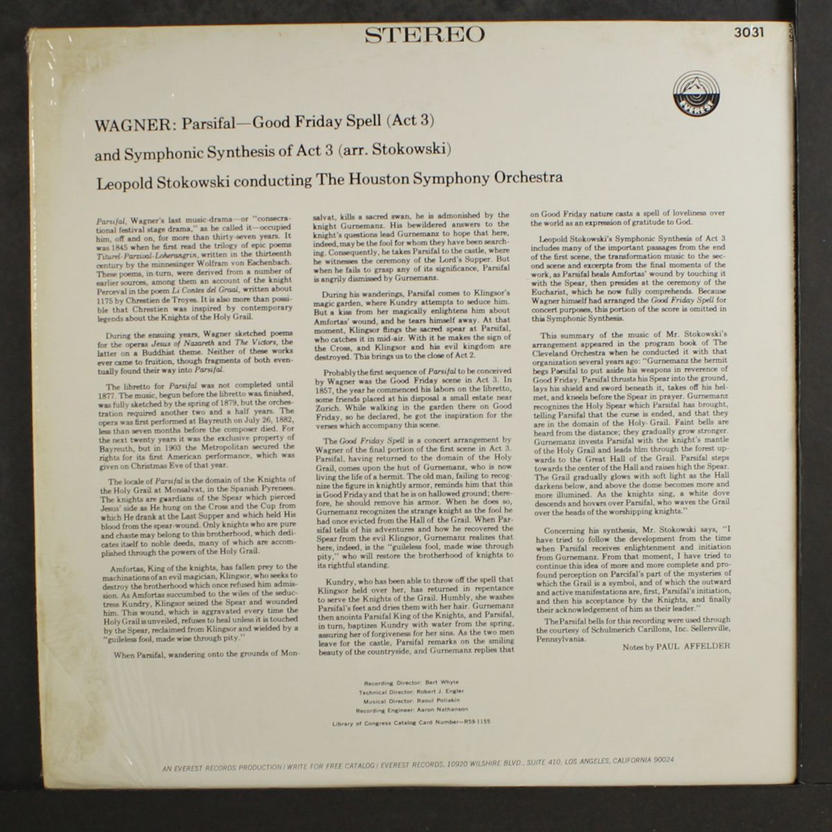 wagner: parsifal by LEOPOLD STOKOWSKI