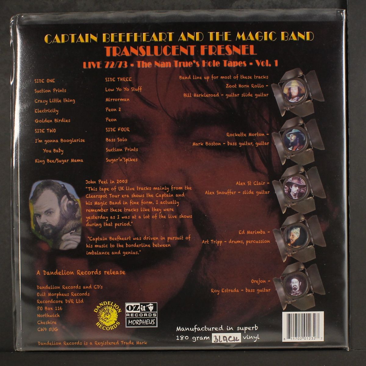 translucent fresnel : live 72/73-the nan true's hole tapes vol. 1 by CAPTAIN BEEFHEART & MAGIC BAND