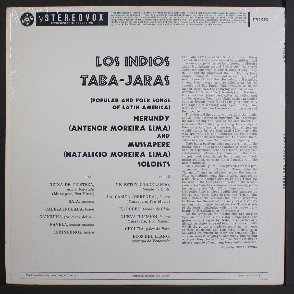 popular and folk songs of latin america by LOS INDIOS TABAJARAS