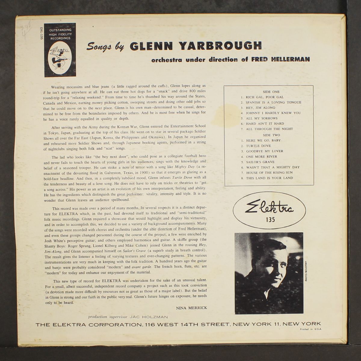 songs by glenn yarbrough by GLENN YARBROUGH