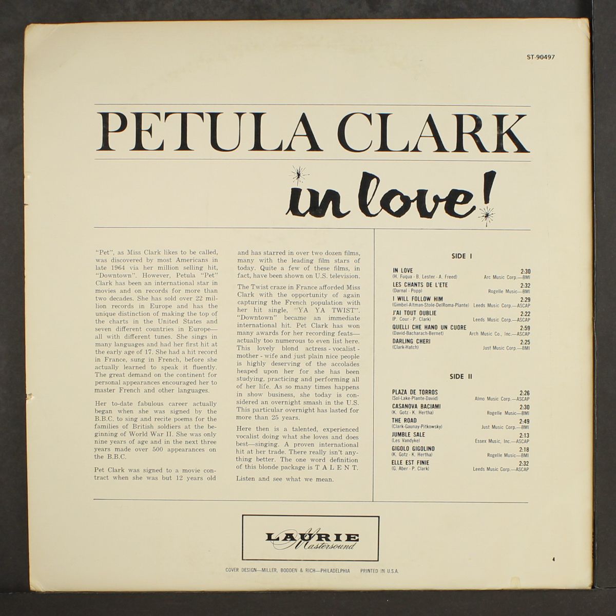 in love! by PETULA CLARK