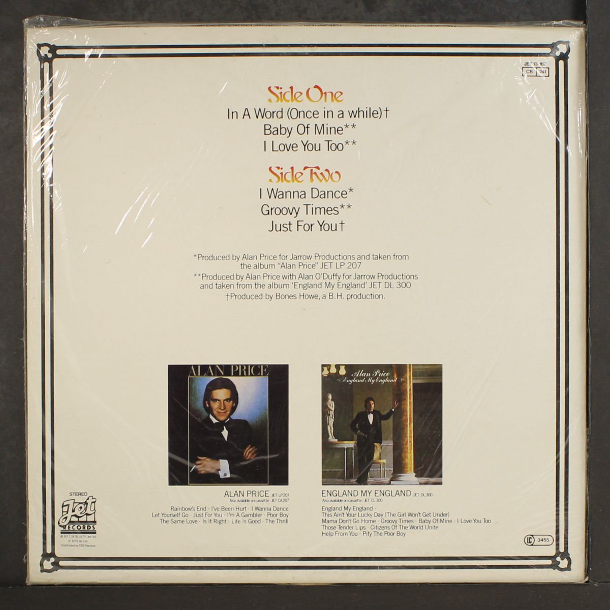 in a word (6 love songs) by ALAN PRICE