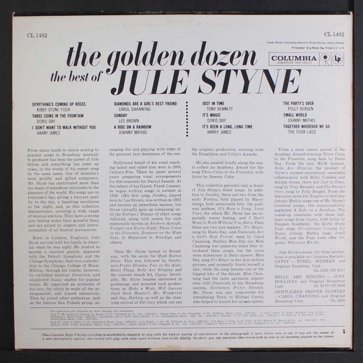 the golden dozen, best of jule styne by VARIOUS