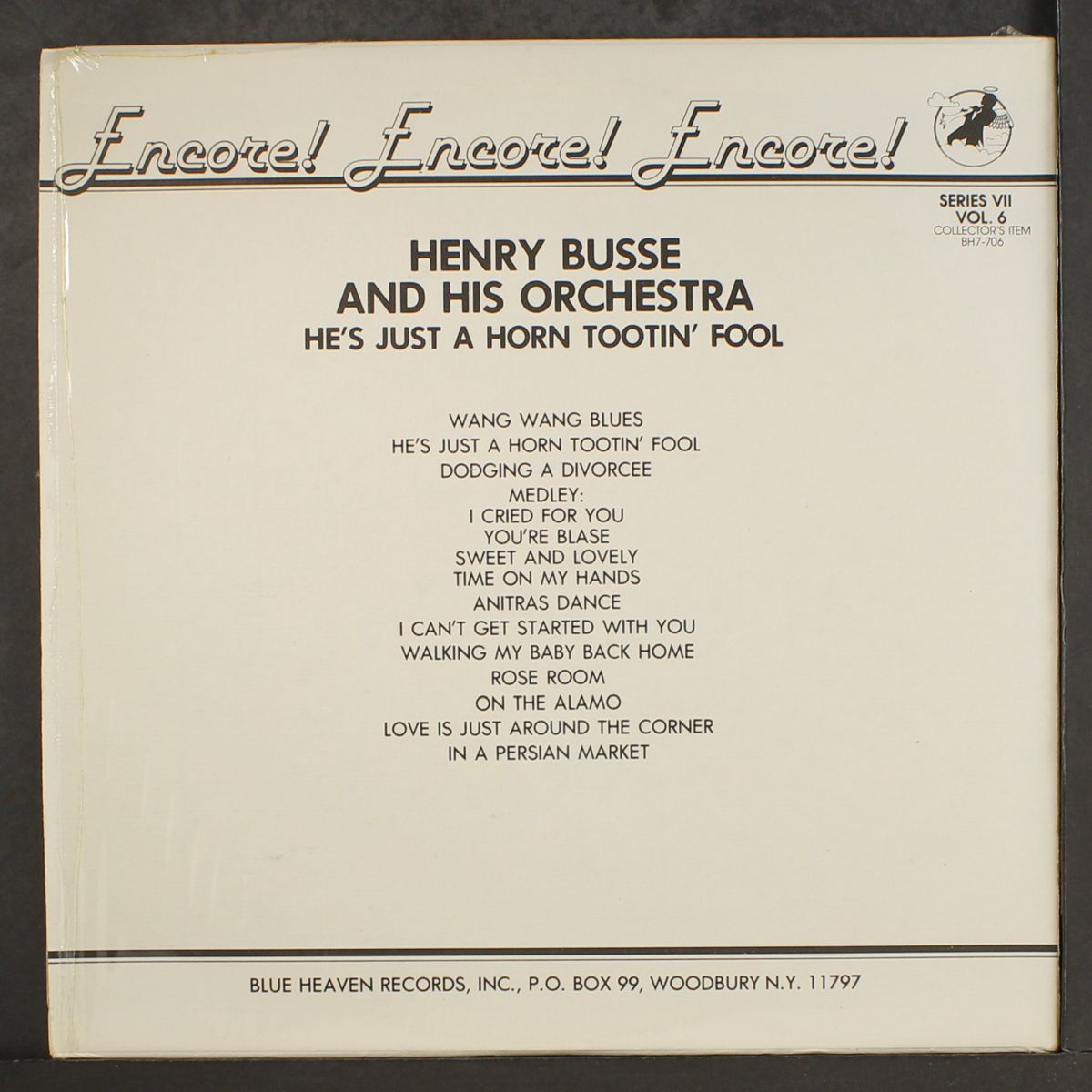 he's just a horn tootin' fool by HENRY BUSSE