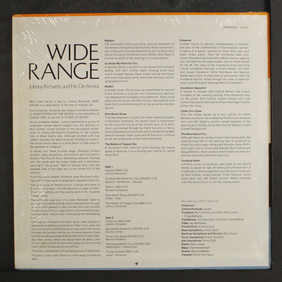 wide range by JOHNNY RICHARDS
