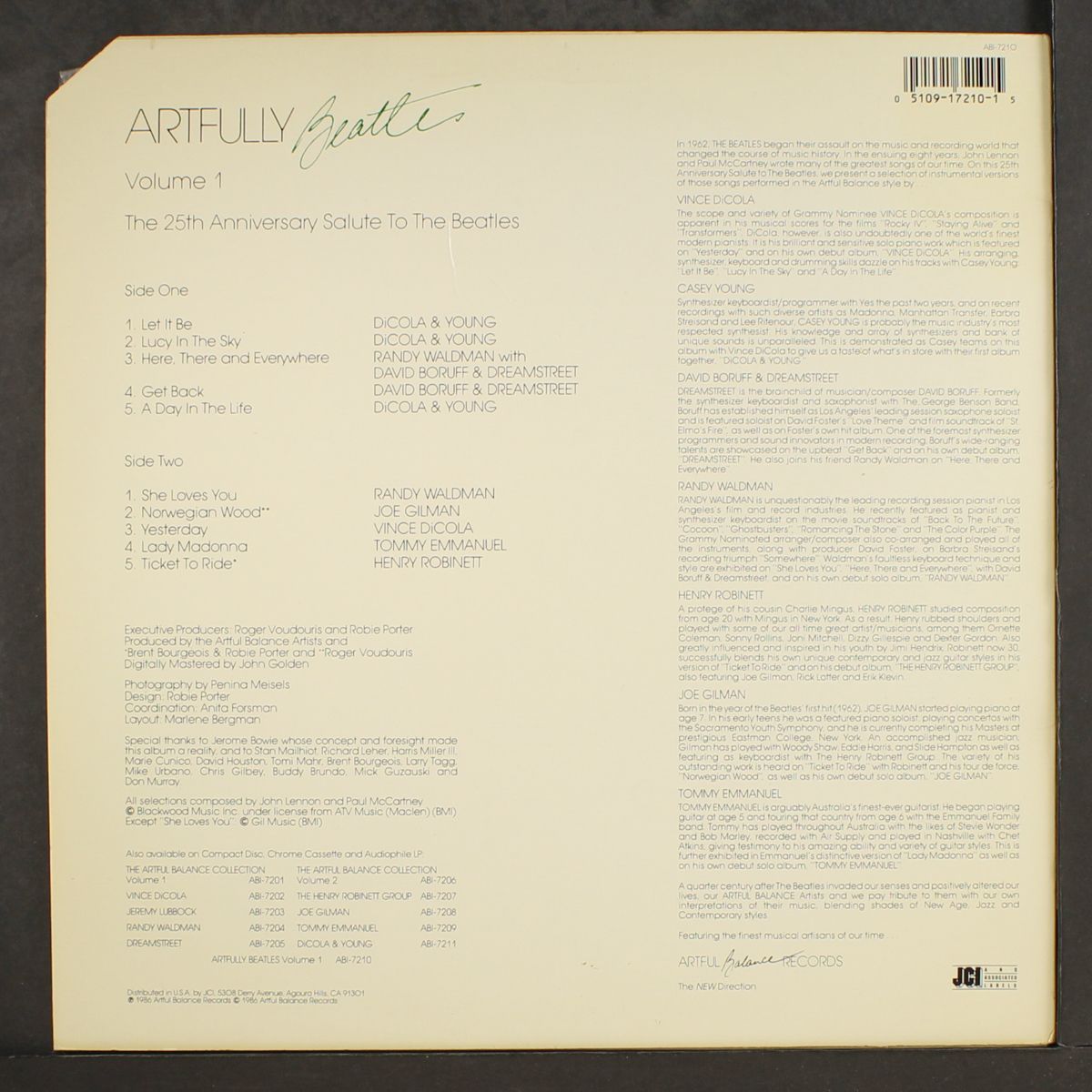 artfully beatles, vol. 1 by VARIOUS