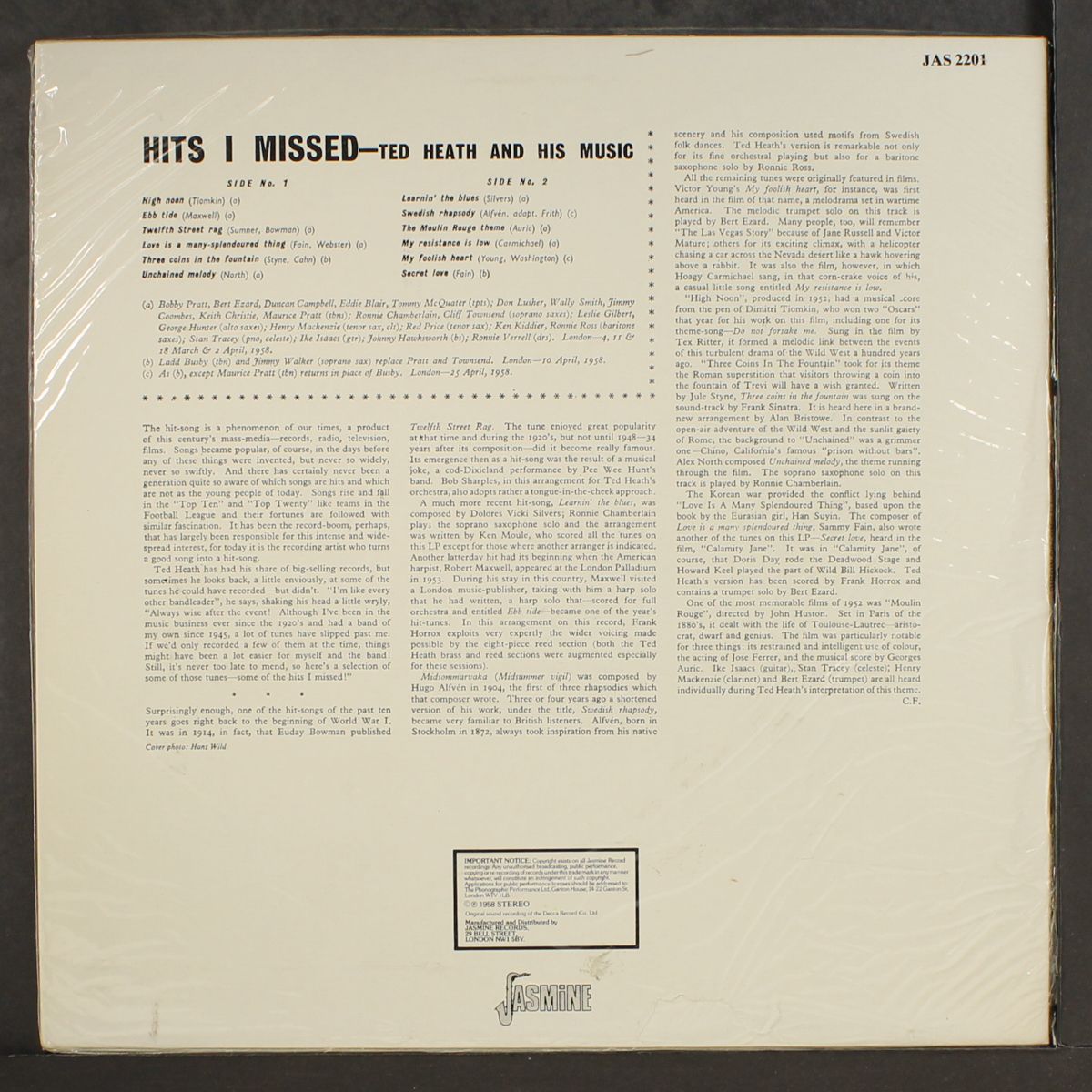 hits i missed by TED HEATH