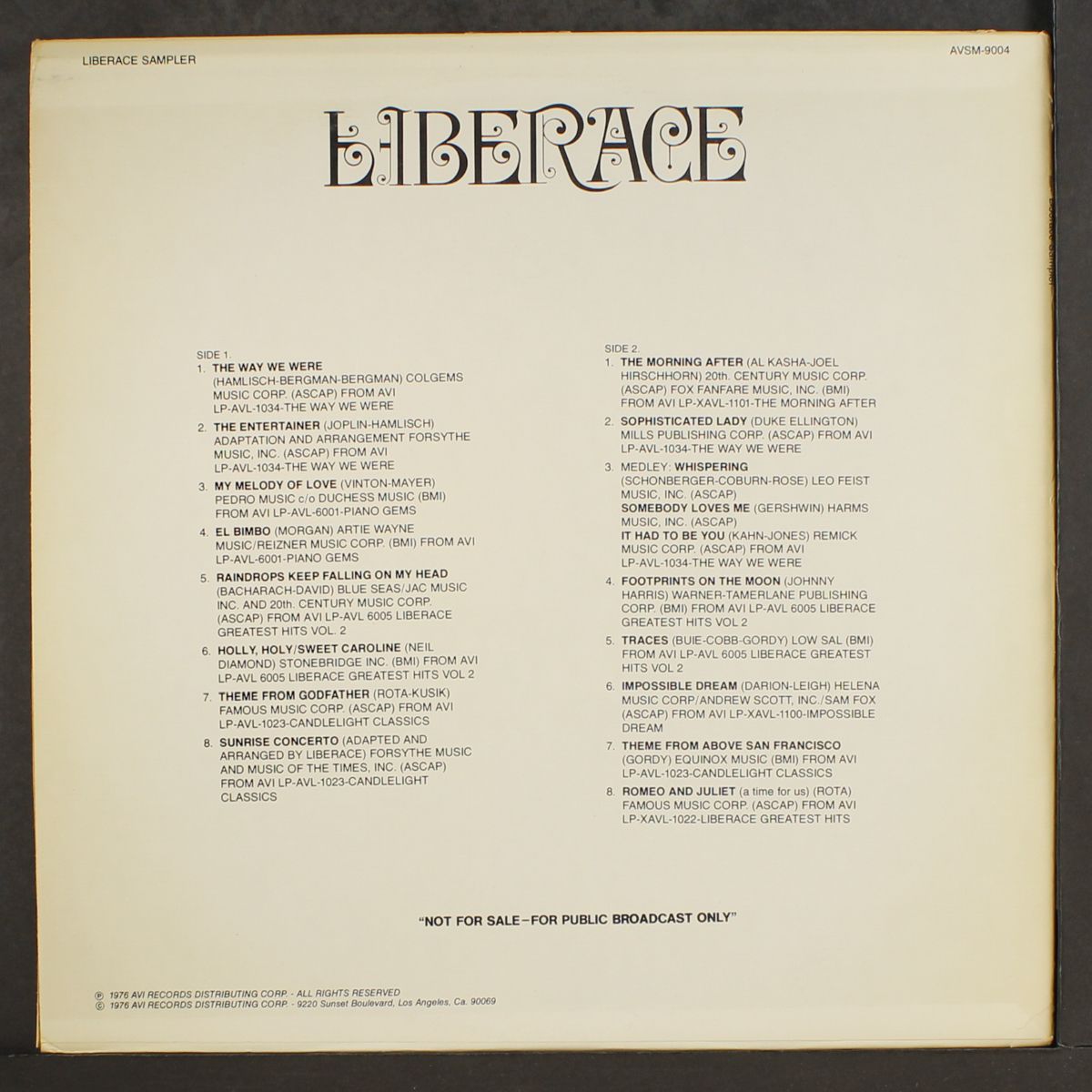 sampler by LIBERACE