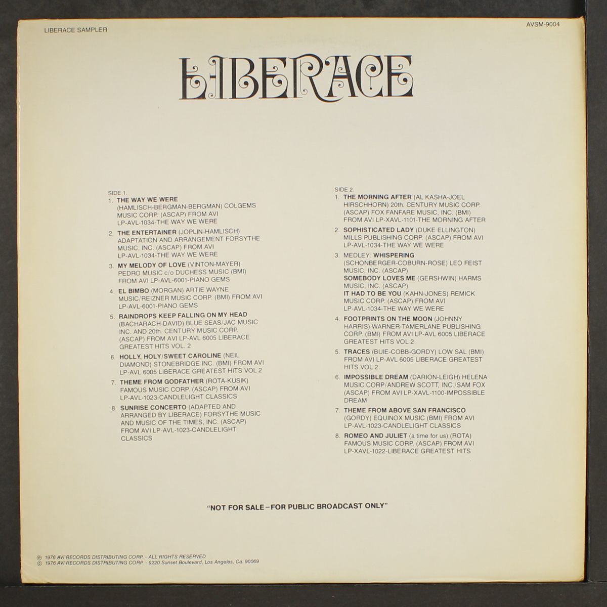 sampler by LIBERACE