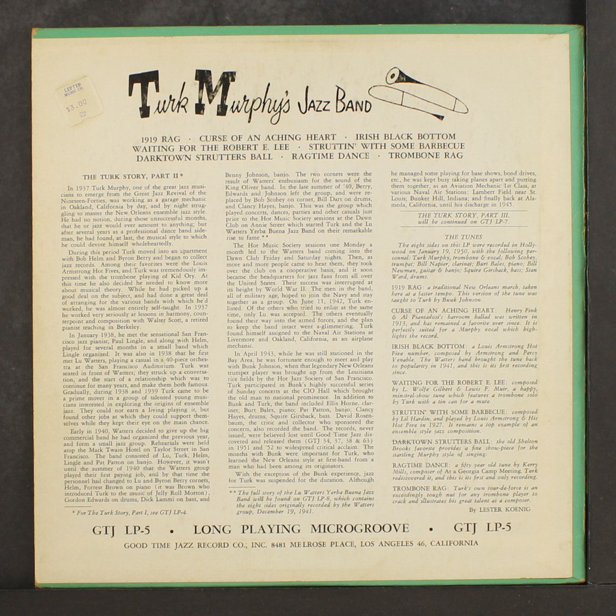 turk murphy's jazz band by TURK MURPHY