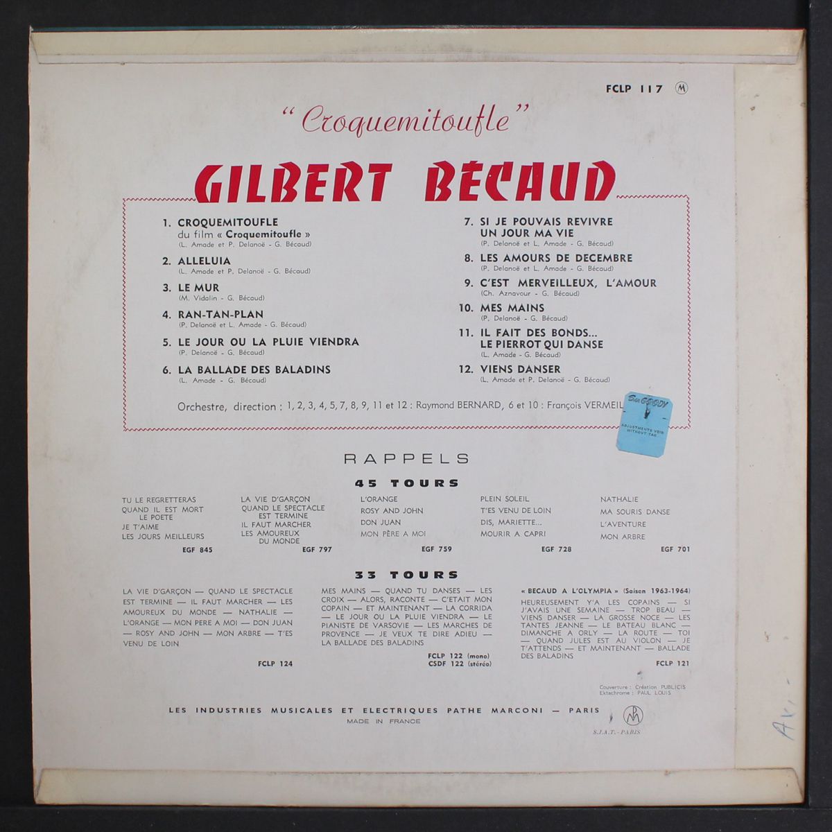 croquemitoufle by GILBERT BECAUD