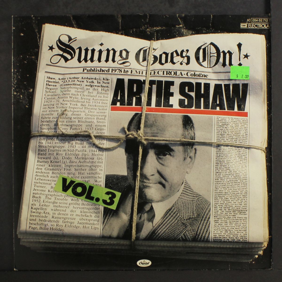 swing goes on, vol. 3 by ARTIE SHAW