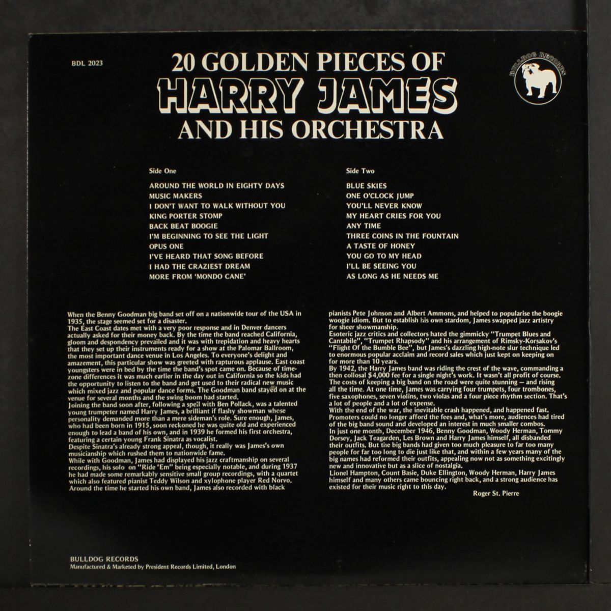 20 golden pieces of by HARRY JAMES