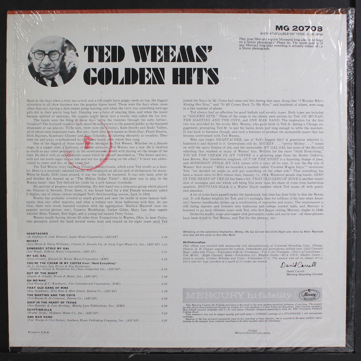 golden hits by TED WEEMS