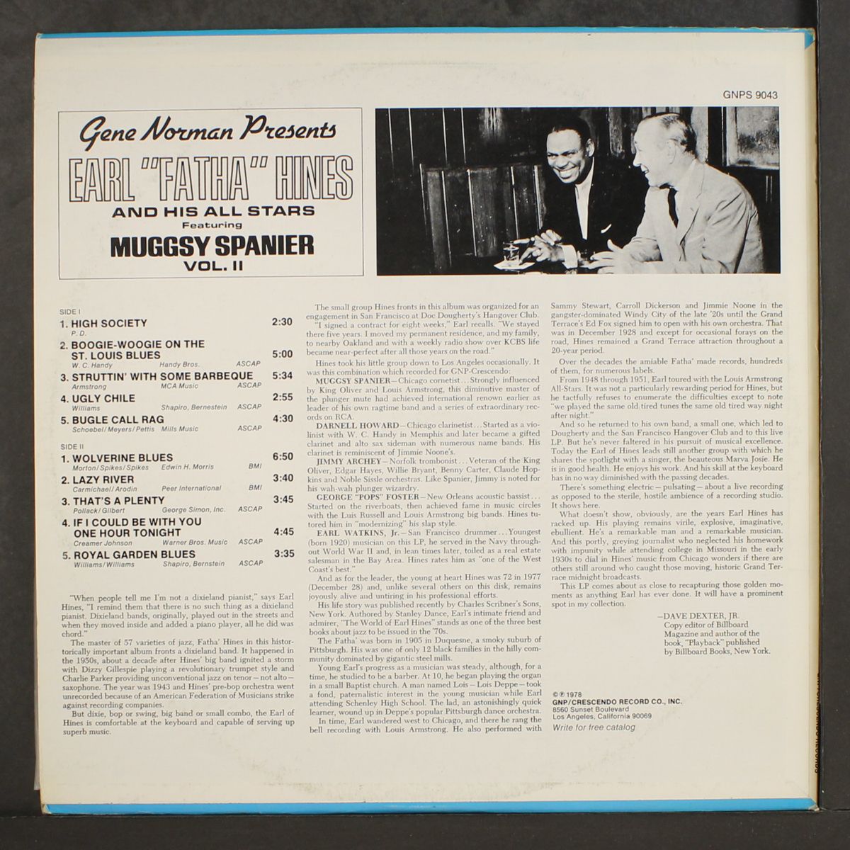 & his all stars feat. muggsy spanier by EARL "FATHA" HINES
