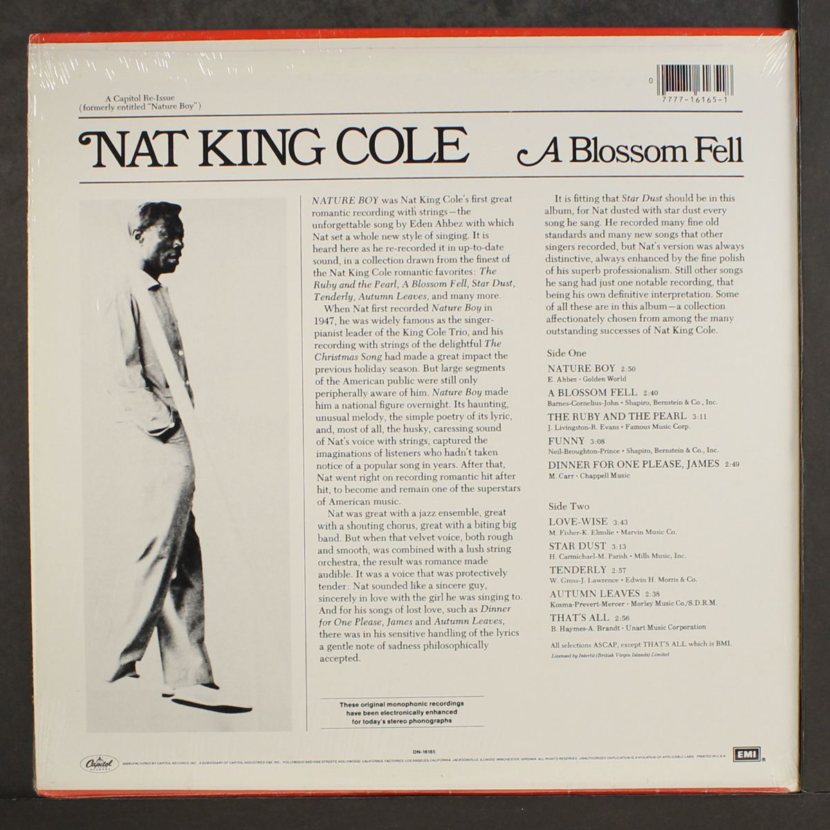 a blossom fell by NAT KING COLE