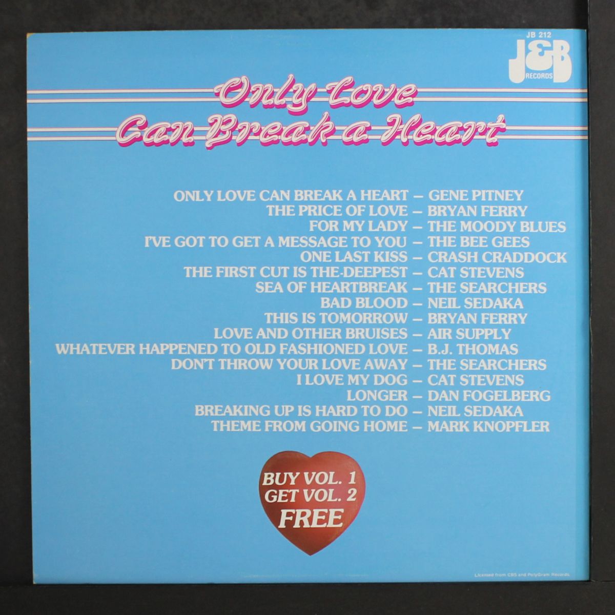 only love can break a heart vol. 1 by VARIOUS