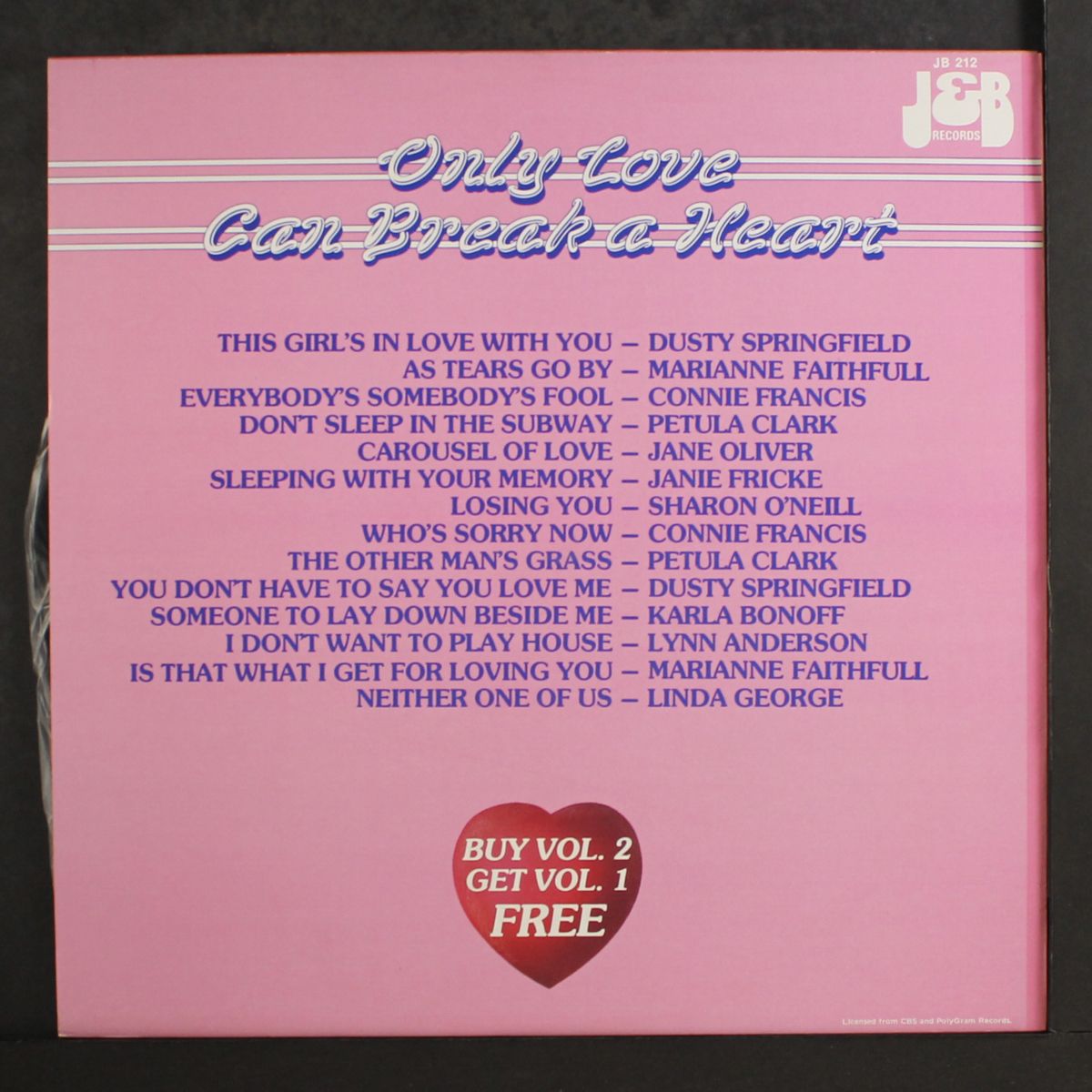 only love can break a heart vol. 2 by VARIOUS