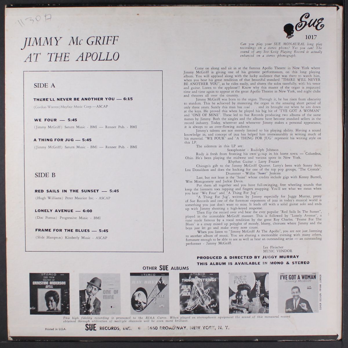 at the apollo by JIMMY MCGRIFF