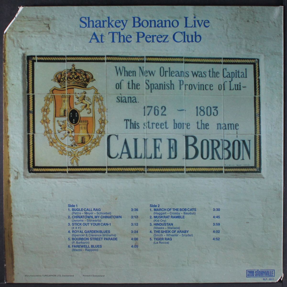 live at the perez club - sounds of new orleans vol 4 by SHARKEY BONANO