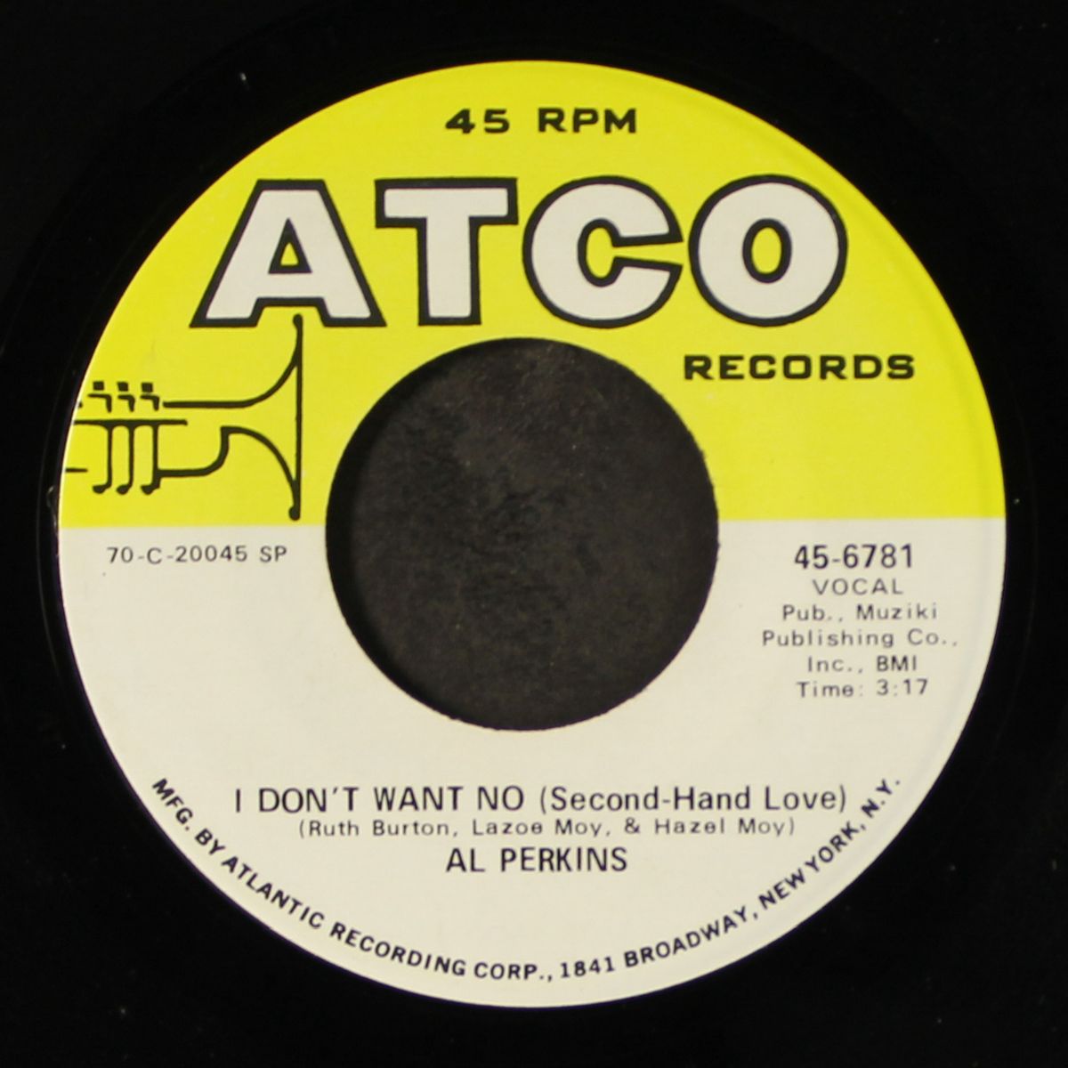 i don't want no by AL PERKINS