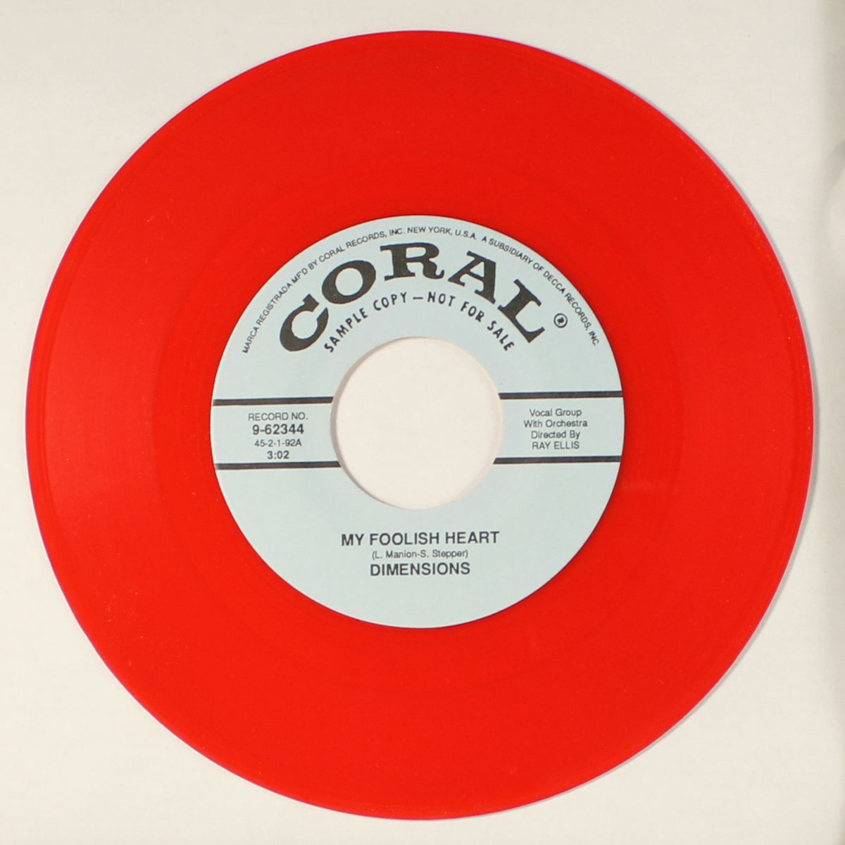 my foolish heart / just one more chance by DIMENSIONS