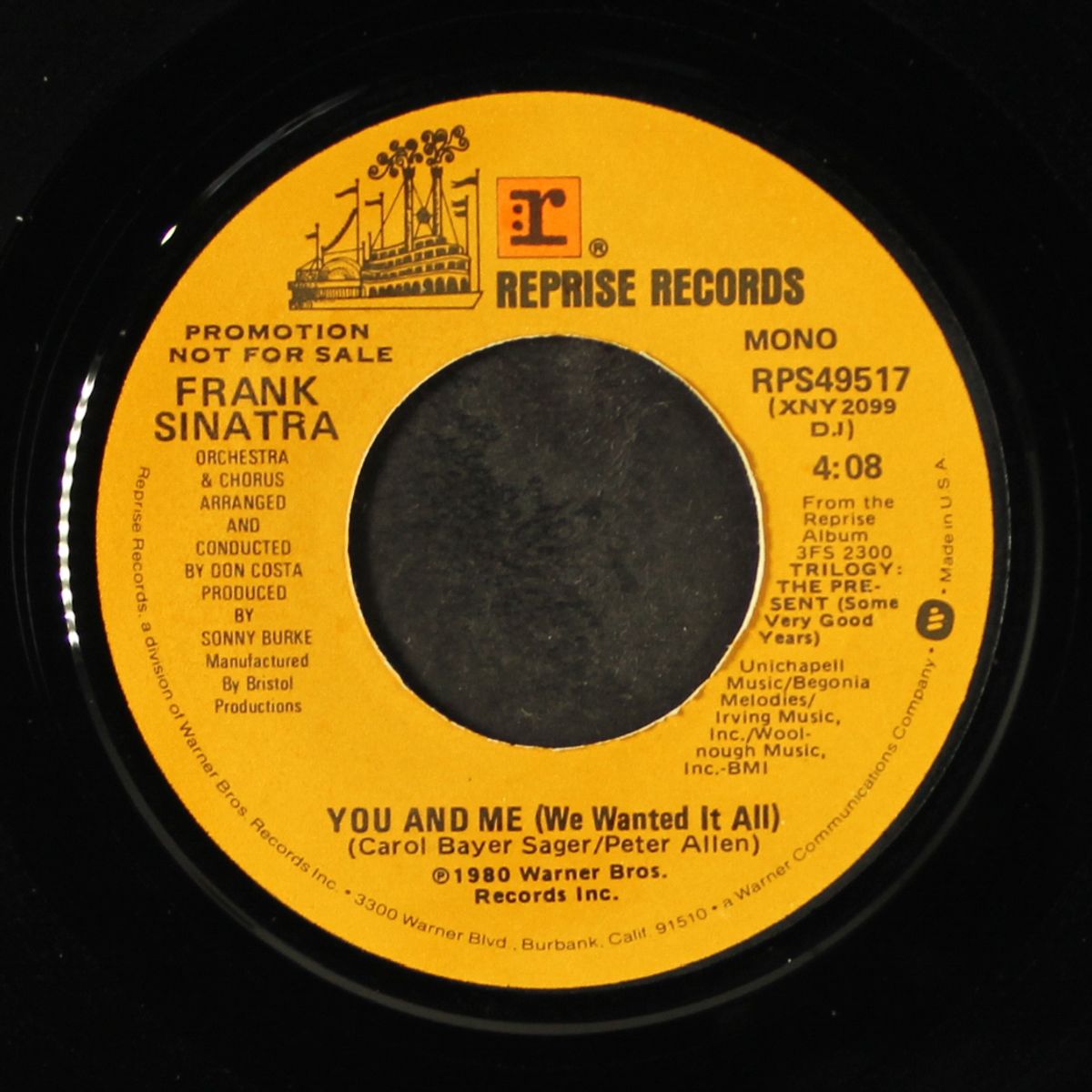 you and me (we wanted it all) / mono by FRANK SINATRA