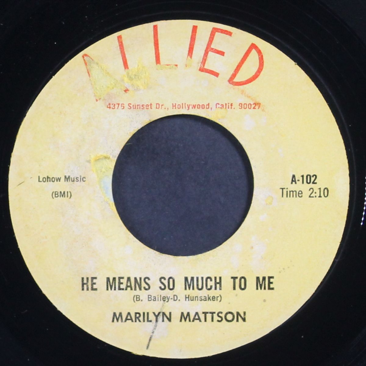 he means so much to me / you cheated by MARILYN MATTSON