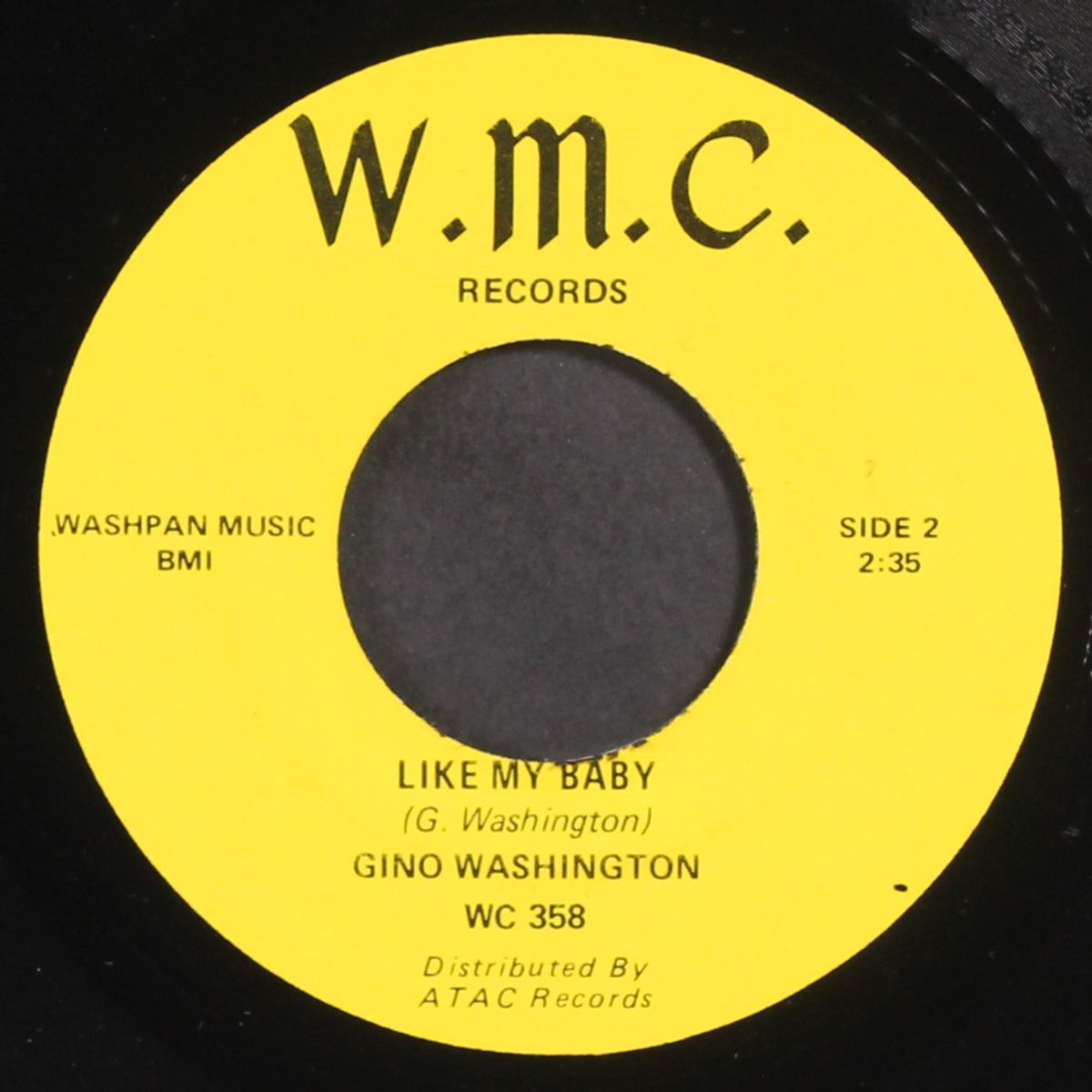 gino is a coward / like my baby by GINO WASHINGTON