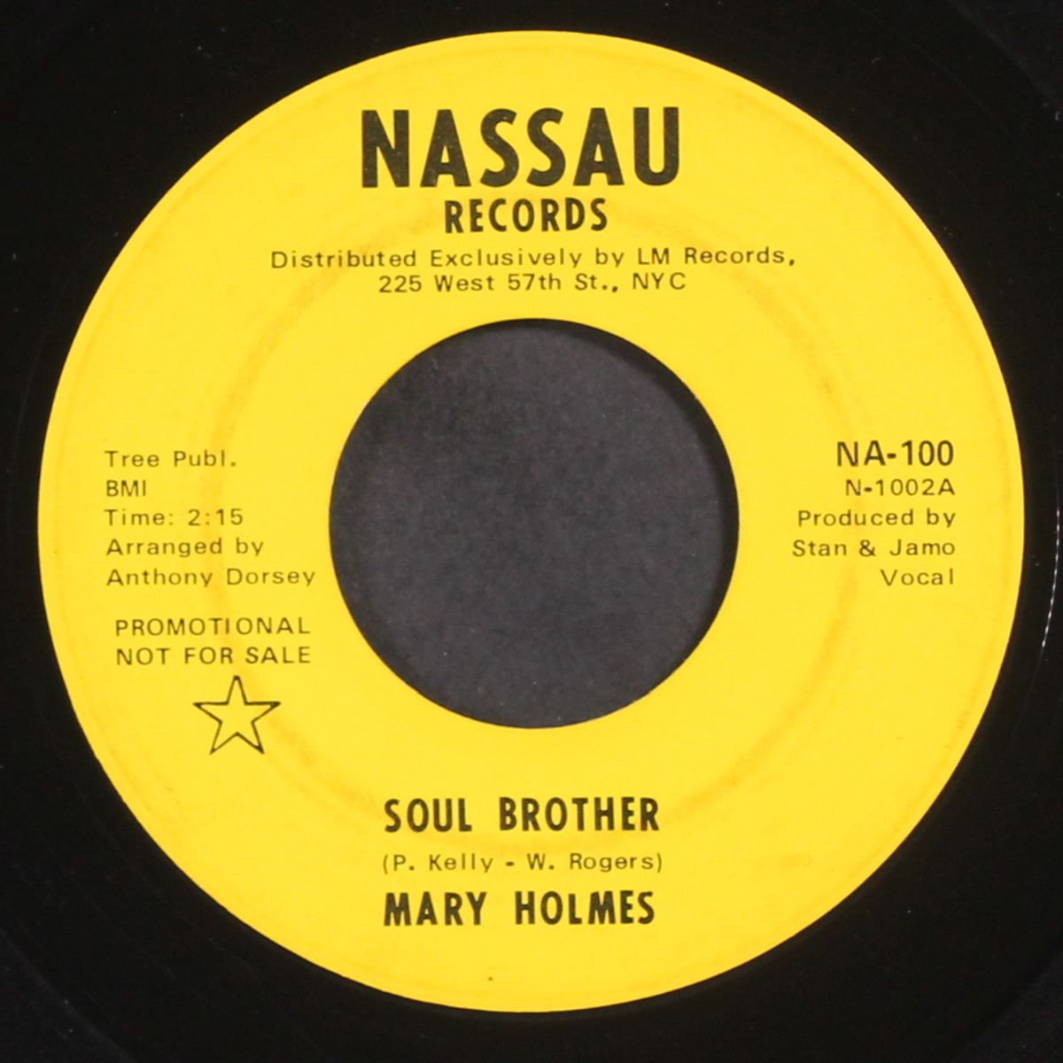 soul brother / after i shed a tear by MARY HOLMES
