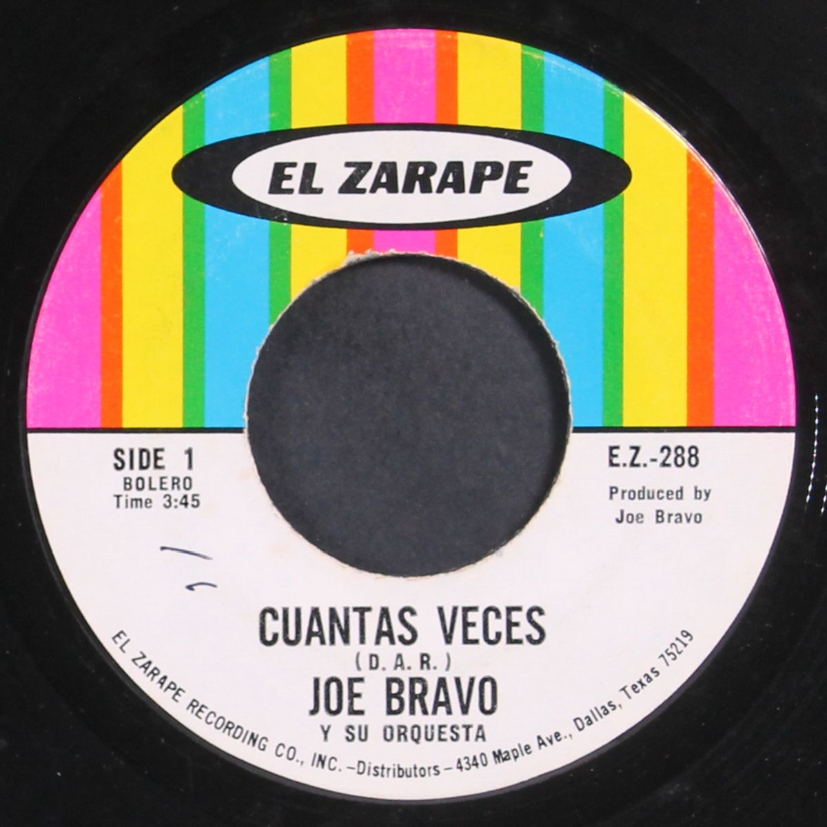 teardrops from my heart / cuantas veces by JOE BRAVO