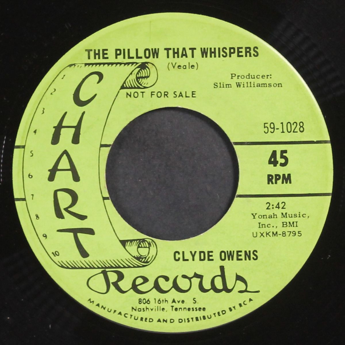 the pillow that whispers / i'm afraid by CLYDE OWENS