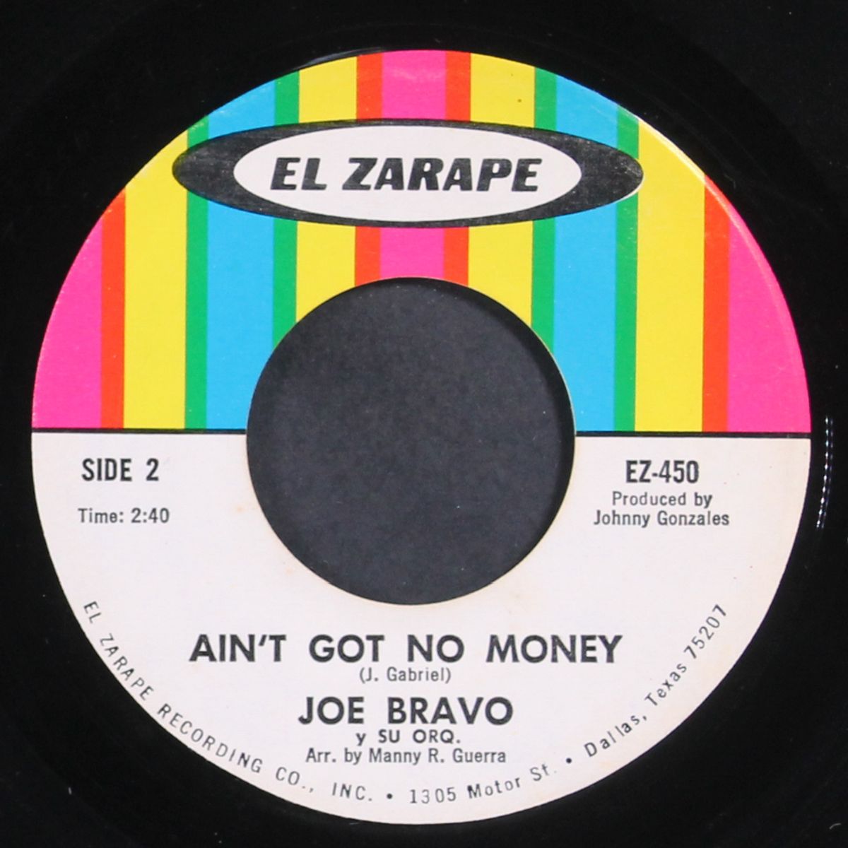 ain't got no money / quien te lo dijo by JOE BRAVO