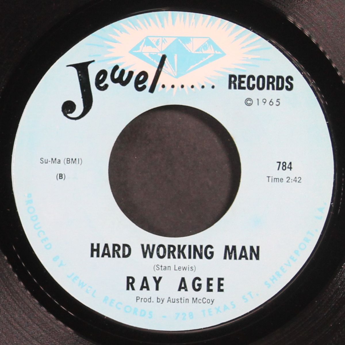 hard working man / count the days i'm gone by RAY AGEE