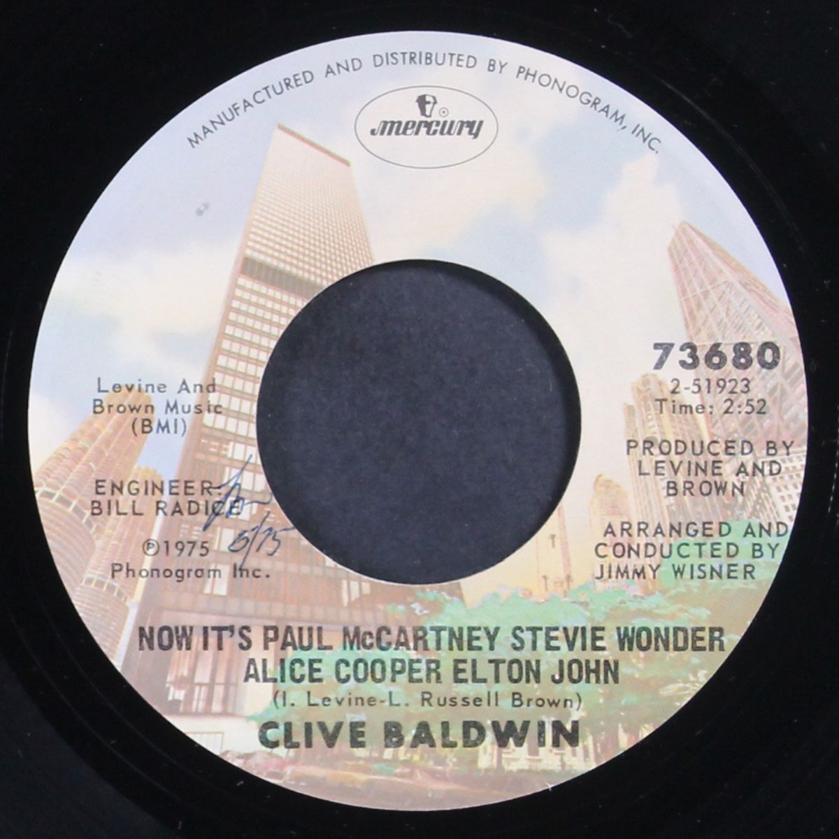 now it's paul mccartney stevie wonder alice cooper elton john by CLIVE BALDWIN
