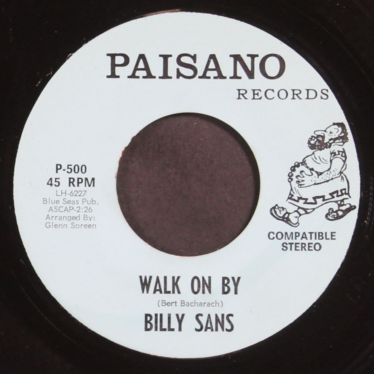 walk on by / yb no klan by BILLY SANS
