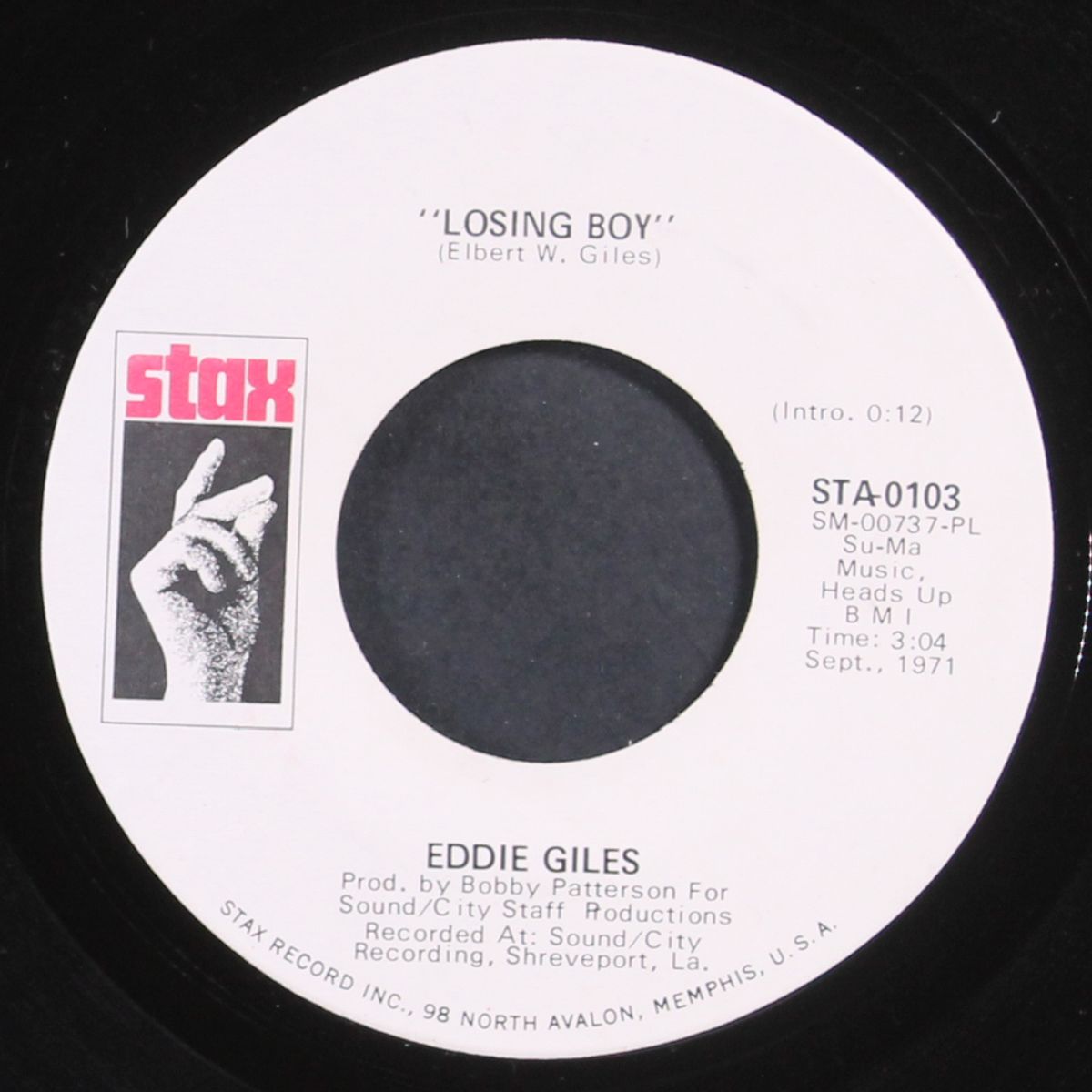 losing boy / it takes me all night by EDDIE GILES