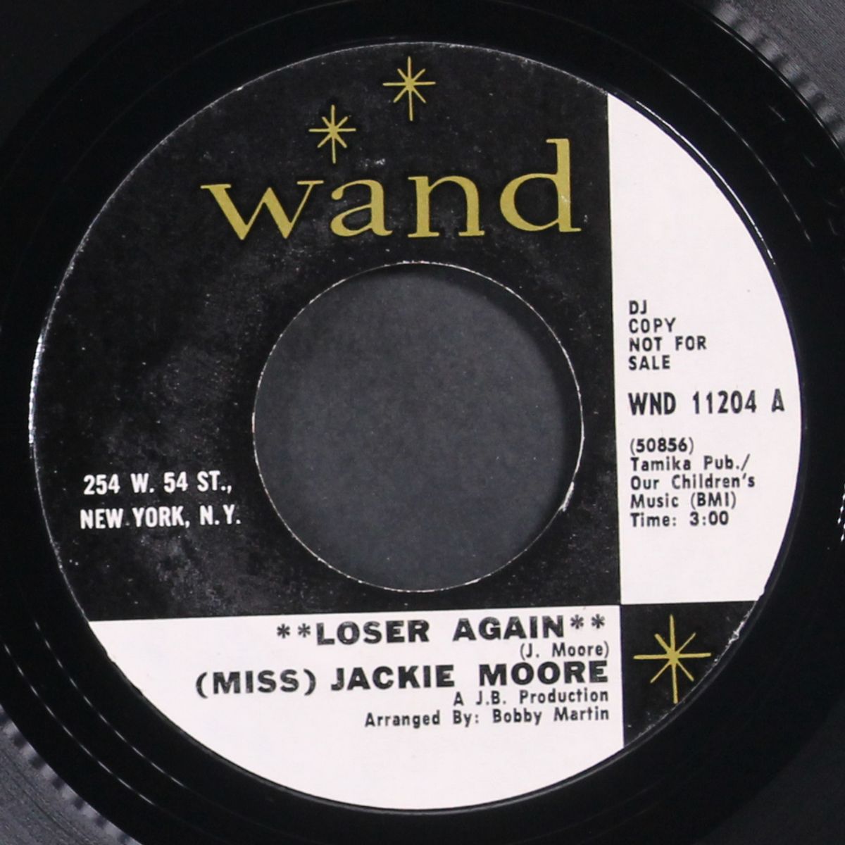 who told you / loser again by JACKIE MOORE