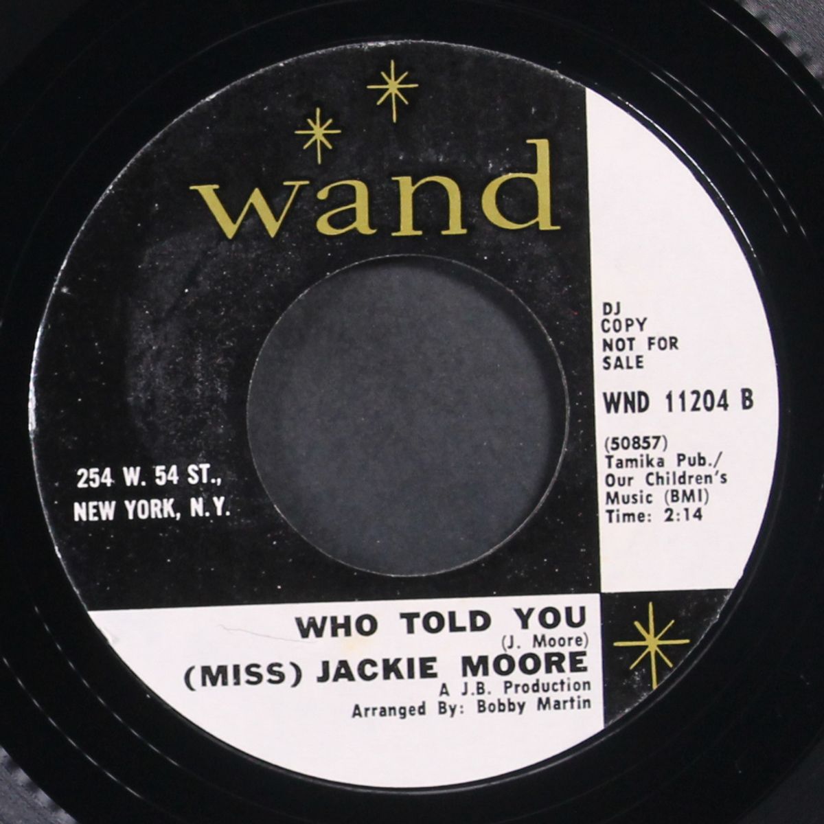 who told you / loser again by JACKIE MOORE