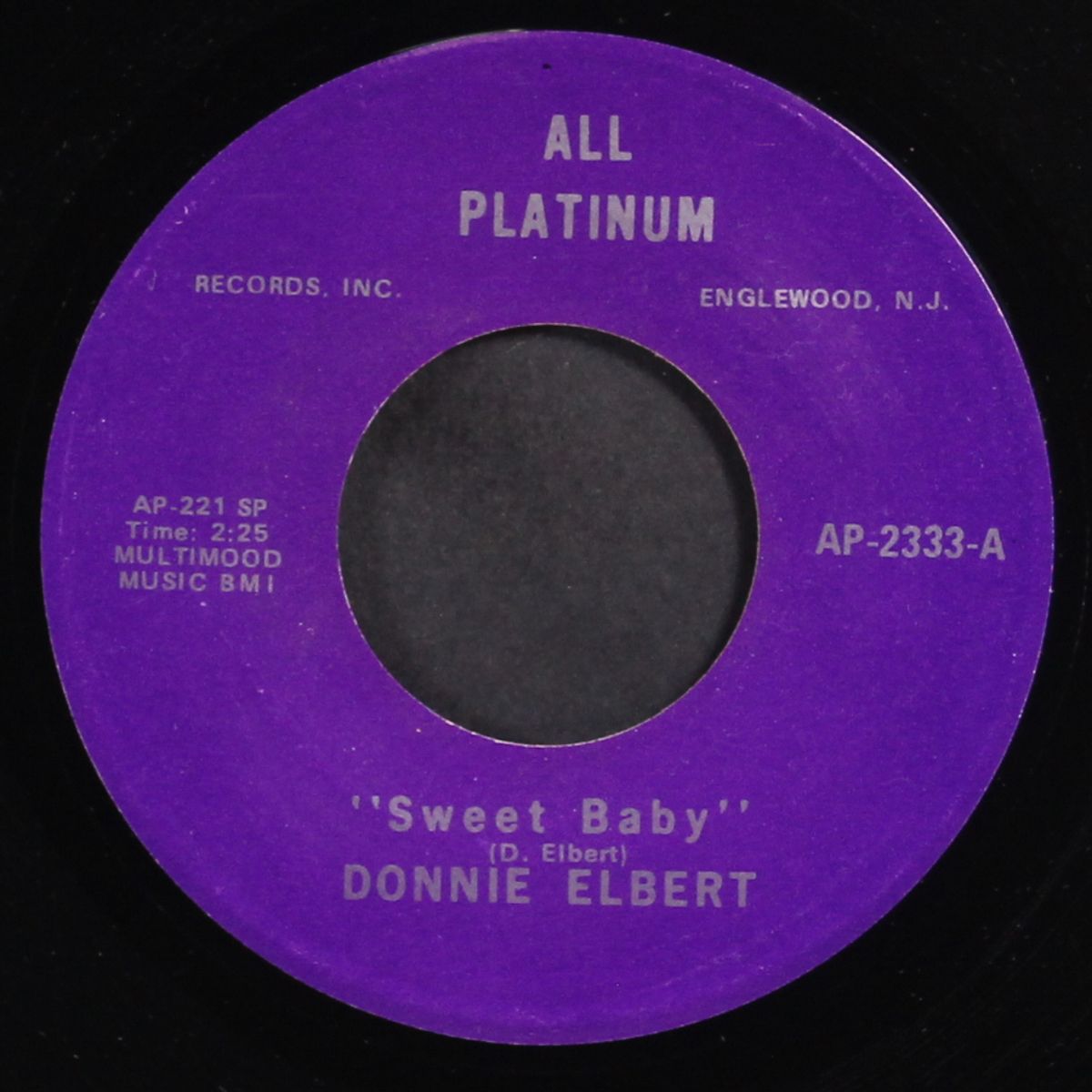 sweet baby / can't get over losing you by DONNIE ELBERT