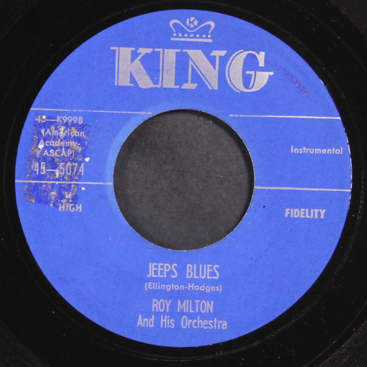 a brand new thrill / jeeps blues by ROY MILTON