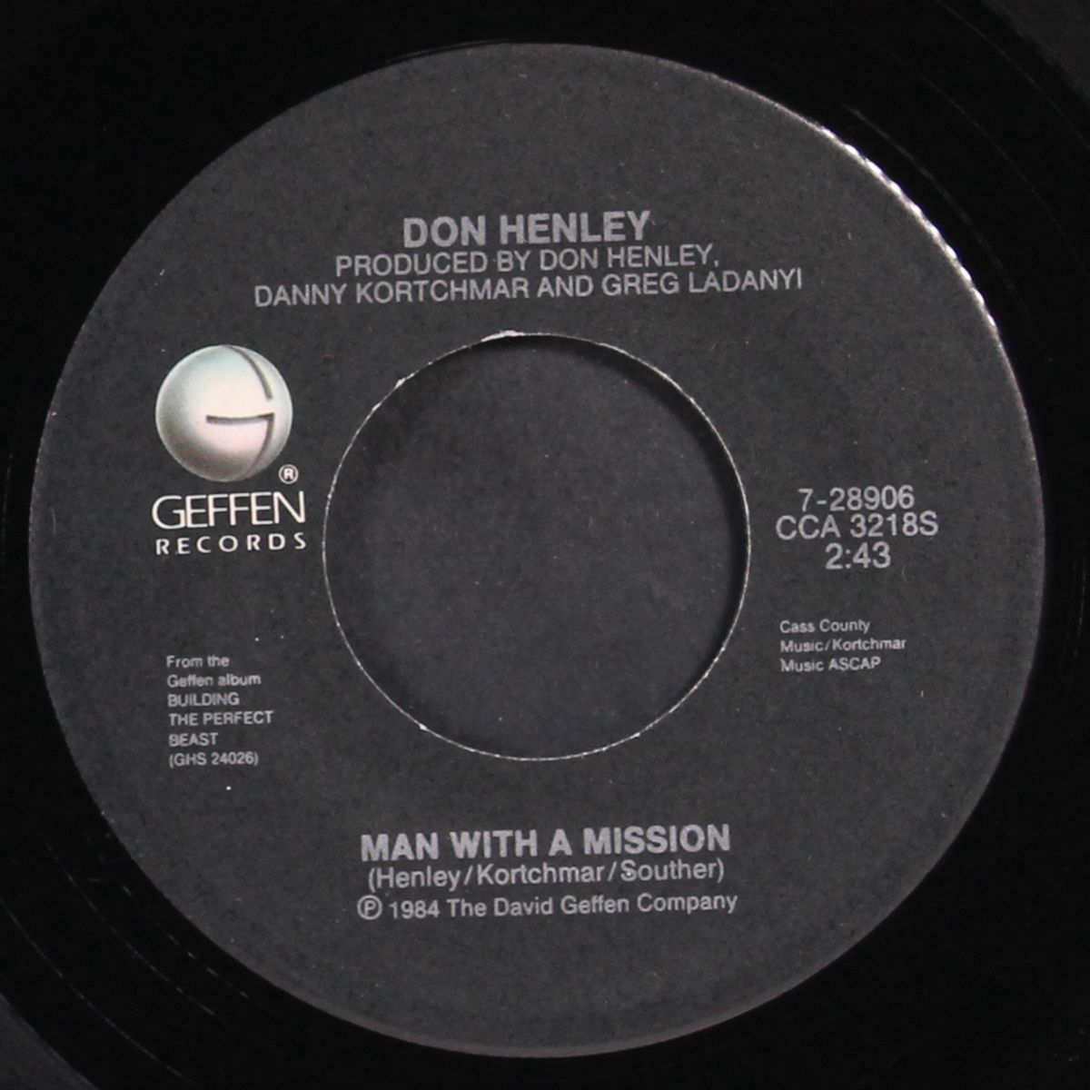 sunset grill / man with a mission by DON HENLEY