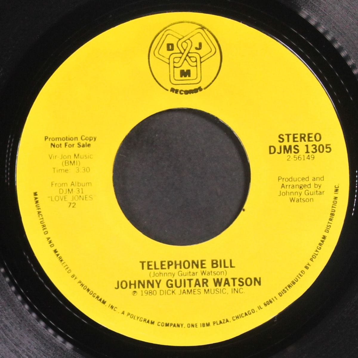 telephone bill / same by JOHNNY 'GUITAR' WATSON