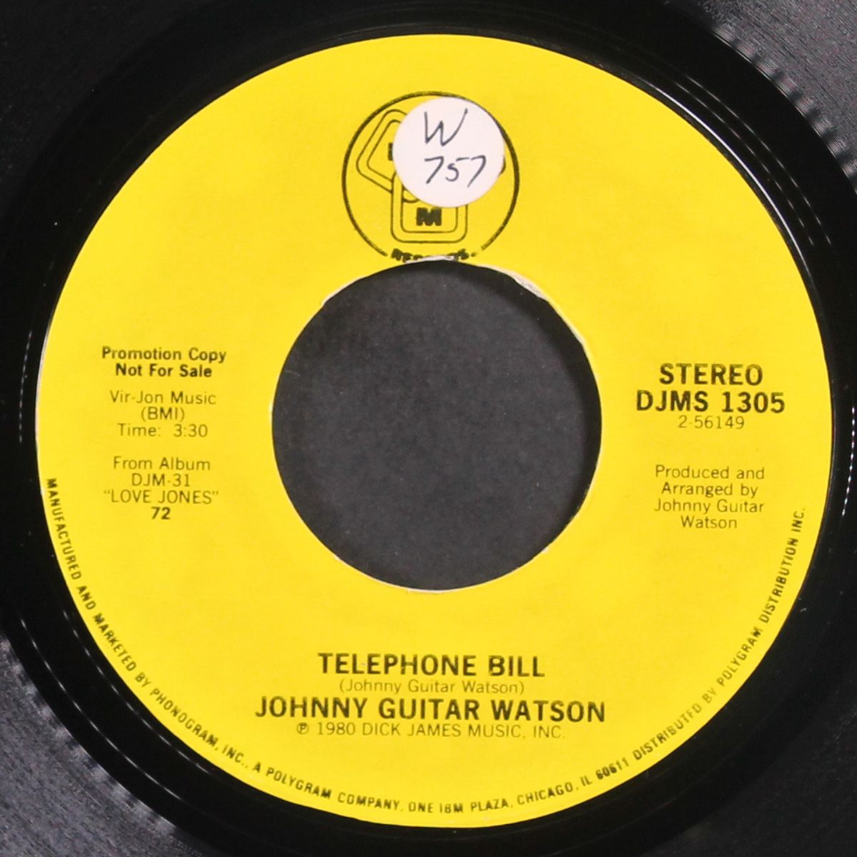 telephone bill / same by JOHNNY 'GUITAR' WATSON
