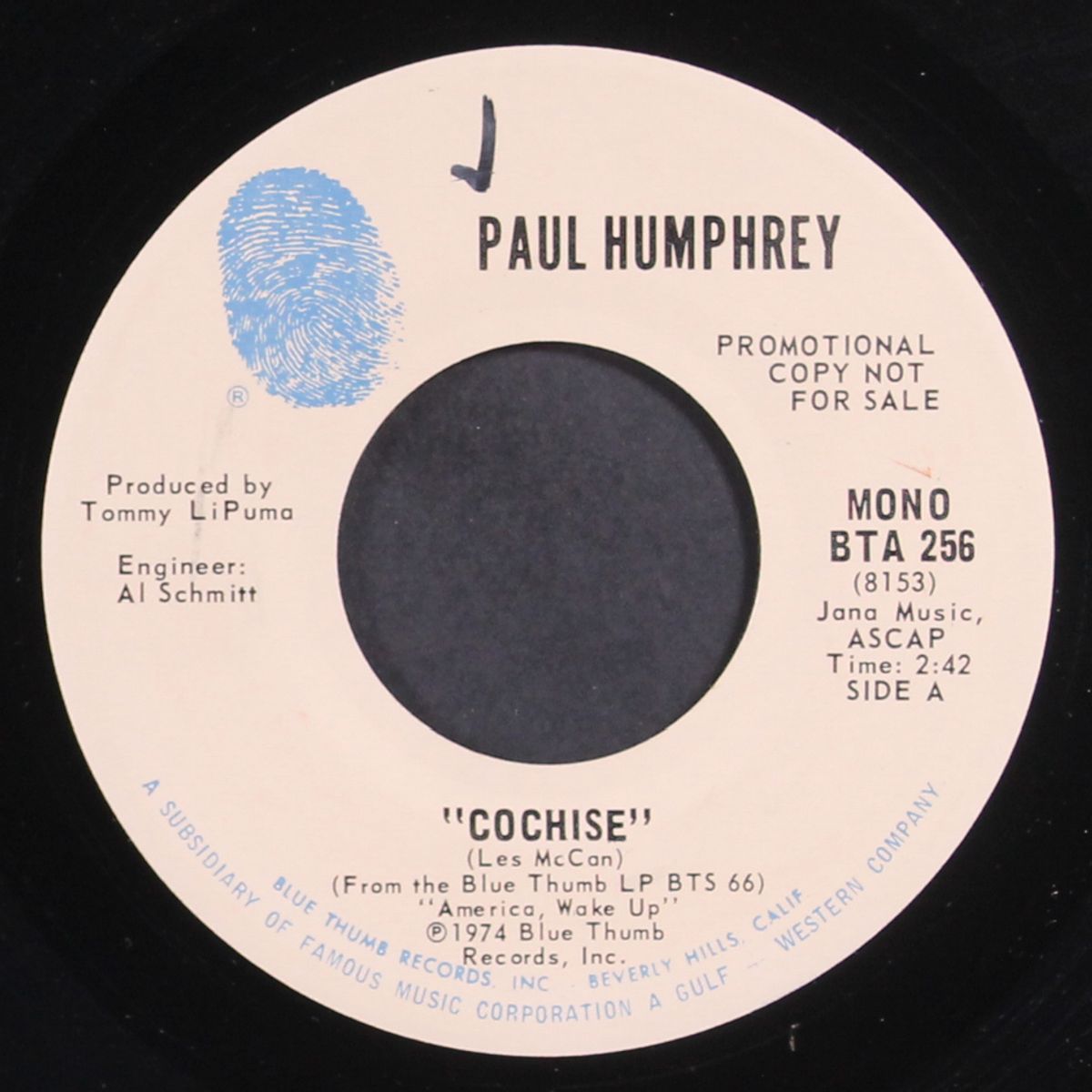 cochise / what's that noise p.k.? by PAUL HUMPHREY